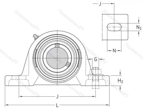 Подшипниковый корпус SY 507 M (P 207) в Липецке