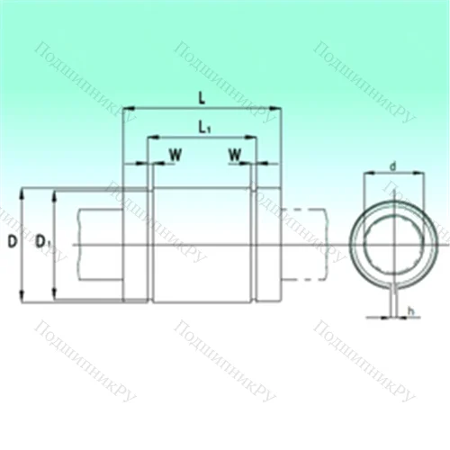 Подшипник шариковый линейный KBS 0522-PP