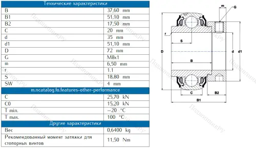 Корпусный подшипник EX 207 AGR в Липецке Корпусный подшипник EX 207 AGR в Липецке