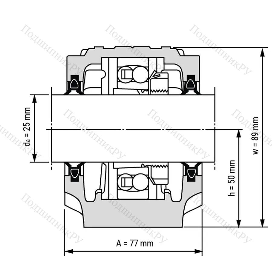 Разборный корпус опорного блока