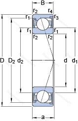 Подшипник S 7018 CD/P 4A