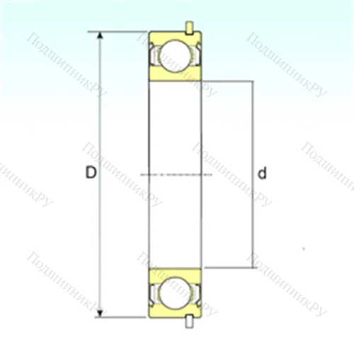 Подшипник шариковый радиальный 6312-ZZNR