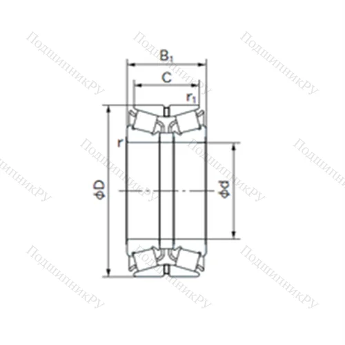 Подшипник роликовый радиально-упорный 300KBE 130