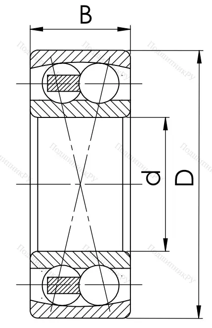 Двухрядный шариковый подшипник 1513 (2213) в Липецке