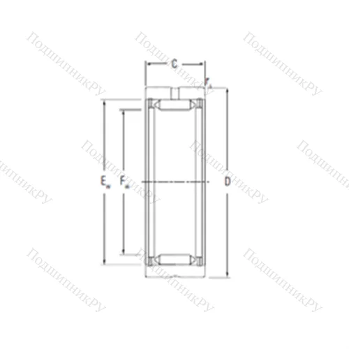 Подшипник игольчатый радиальный RNA 2080