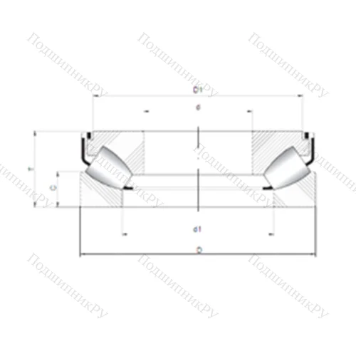 Подшипник роликовый упорно-радиальный 29496 M от производителя  CX
