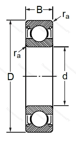 Шариковый однорядный подшипник 76-80302 (6302 ZZC 3) в Липецке