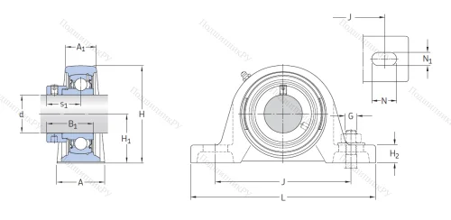 Подшипниковый узел SY 25 FM