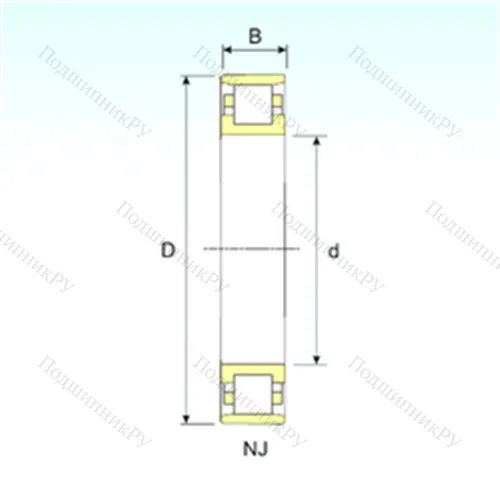 Подшипник роликовый радиальный N 29/850 от производителя  ISB Подшипник роликовый радиальный N 29/850 от производителя  ISB