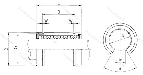 Подшипник LME 25 UU OP в Липецке