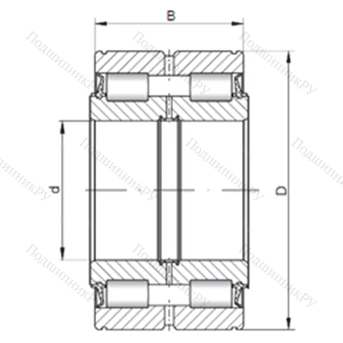 Подшипник роликовый радиальный SL 045026 от производителя  ISO