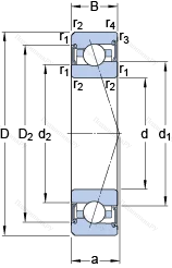 Подшипник S 7000 CE/P 4A