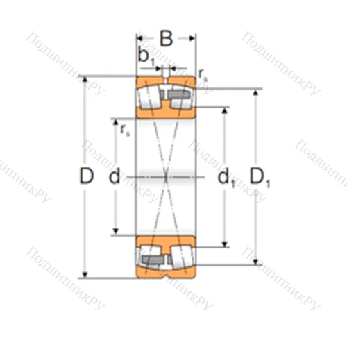 Подшипник роликовый радиальный самоцентрирующийся 23034 MBW 33