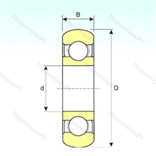 Подшипник шариковый радиальный 6205-2RS BOMB