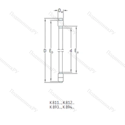 Подшипник роликовый упорный K 81126TN от производителя  SKF
