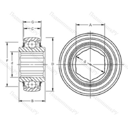 Подшипник шариковый радиальный 207KRRB 9