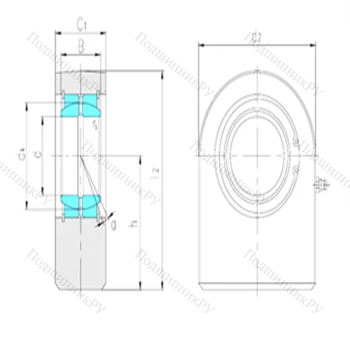 Подшипник скольжения сферический SF 50ES от производителя  LS Подшипник скольжения сферический SF 50ES от производителя  LS
