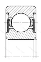 Подшипник  80207 (6207-ZZ) размер 35x72x17
