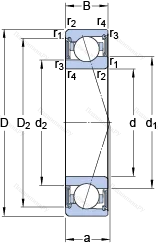 Подшипник S 71912 ACE/P 4A