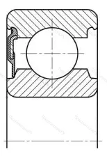 Подшипник  6204-RS (160204) размер 20x47x14 от производителя  SKF