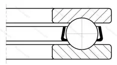 Подшипник  51417 (8417) размер 85x180x72 от производителя  SKF