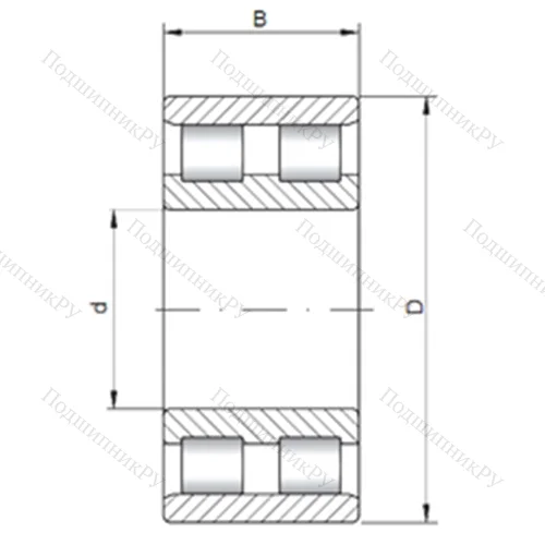 Подшипник роликовый радиальный NN 3124 от производителя  CX Подшипник роликовый радиальный NN 3124 от производителя  CX