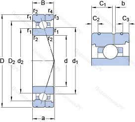 Подшипник 71915 CB/HCP 4AL