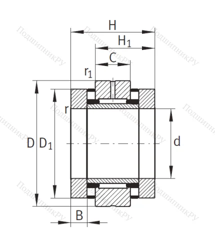 Комбинированный подшипник ZARN 4075 TV A от производителя  INA Комбинированный подшипник ZARN 4075 TV A от производителя  INA