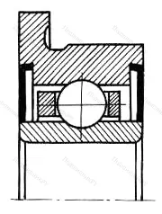 Подшипник  2880800 размер 10x19x6 от производителя  ГПЗ-18