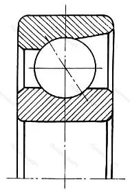Подшипник  746106 размер 30x55x13 от производителя  ГПЗ-2 Подшипник  746106 размер 30x55x13 от производителя  ГПЗ-2