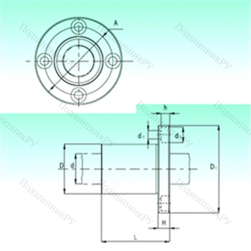 Подшипник шариковый линейный KBF 50-PP