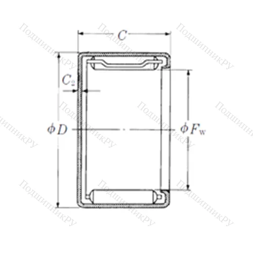 Подшипник игольчатый радиальный MFJL-1616L