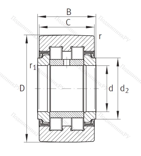 Подшипник PWTR 50 2RS XL от производителя  INA
