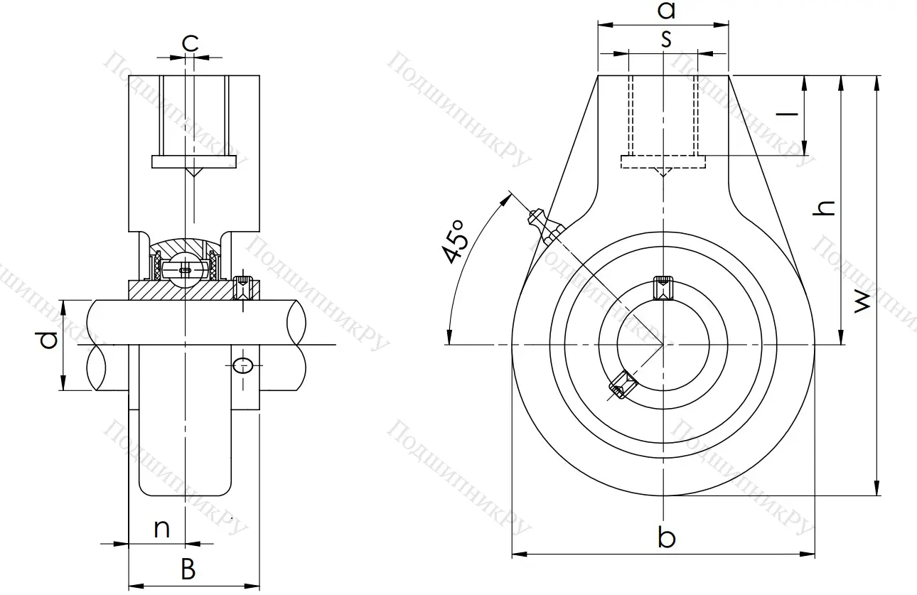 Подшипниковый узел UCHA 204 (UCHB 204) в Липецке