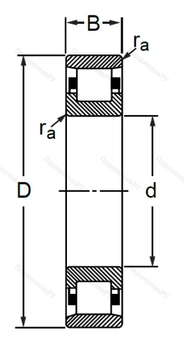 Цилиндрический роликовый подшипник 2311 (N 311) в Липецке
