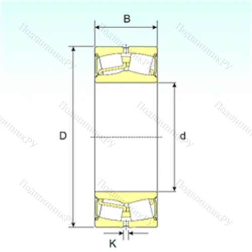 Подшипник роликовый радиальный самоцентрирующийся 22315-2RS от производителя  ISB