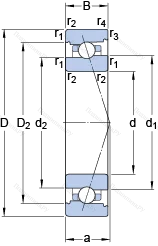 Подшипник 71913 CB/P 4A