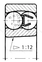Подшипник  111306 (1306K) размер 30x72x19