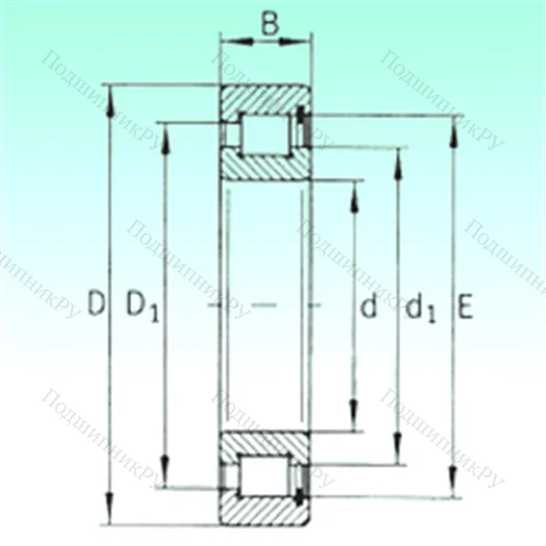 Подшипник роликовый радиальный SL 182240 от производителя  NBS