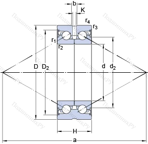 Подшипник BEAS 012042 C-2RSL