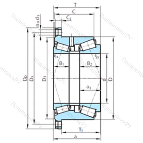 Подшипник роликовый радиально-упорный PSL 510-16