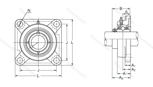 Подшипниковый узел UCF 204 в Липецке