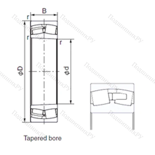 Подшипник роликовый радиальный 22328EK