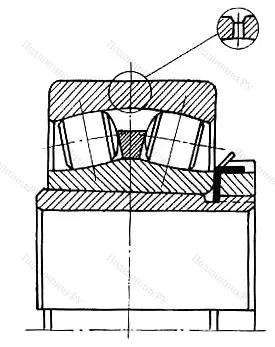 Подшипник  3353736 (23140K+H 3140) размер 180x340x112/150 от производителя  ГПЗ-11 Подшипник  3353736 (23140K+H 3140) размер 180x340x112/150 от производителя  ГПЗ-11