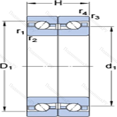 Прецизионные двойные упорно-радиальные шарикоподшипники BTM 65 ATN 9/P 4CDB от производителя  SKF