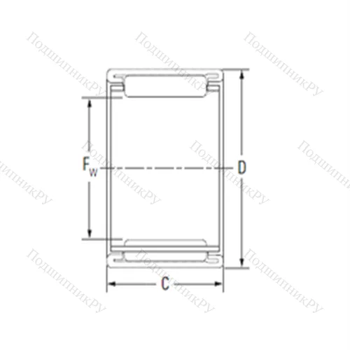 Подшипник игольчатый радиальный 12BTM 1815A