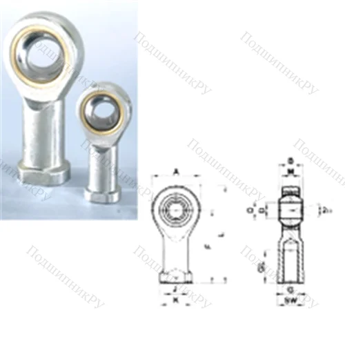 Подшипник скольжения сферический SI 05T/K от производителя  CRAFT Подшипник скольжения сферический SI 05T/K от производителя  CRAFT