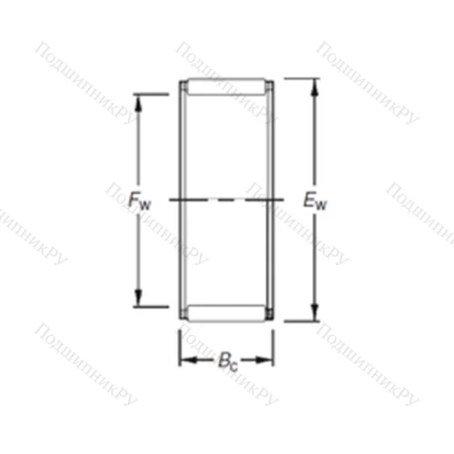Подшипник игольчатый радиальный K 40X 48X 20H от производителя  TIMKEN