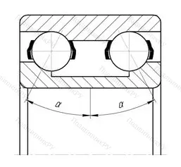 Модификация подшипника 6-3056214К1 размер 70x125x39,7