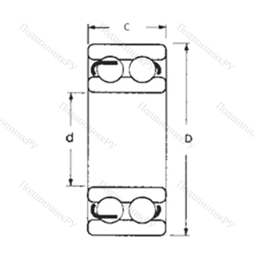 Подшипник шариковый радиальный 4214-2RS